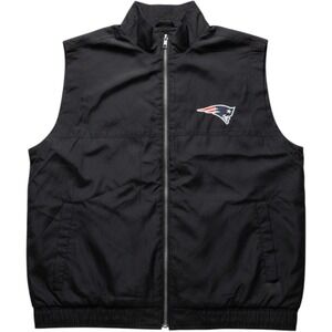 Harvard Square Vest Mens XXL Black New England Patriots Full Zip NFL Outerwear